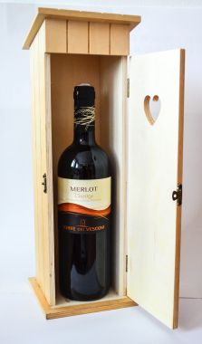 Dárková dřevěná kazeta-kadibudka